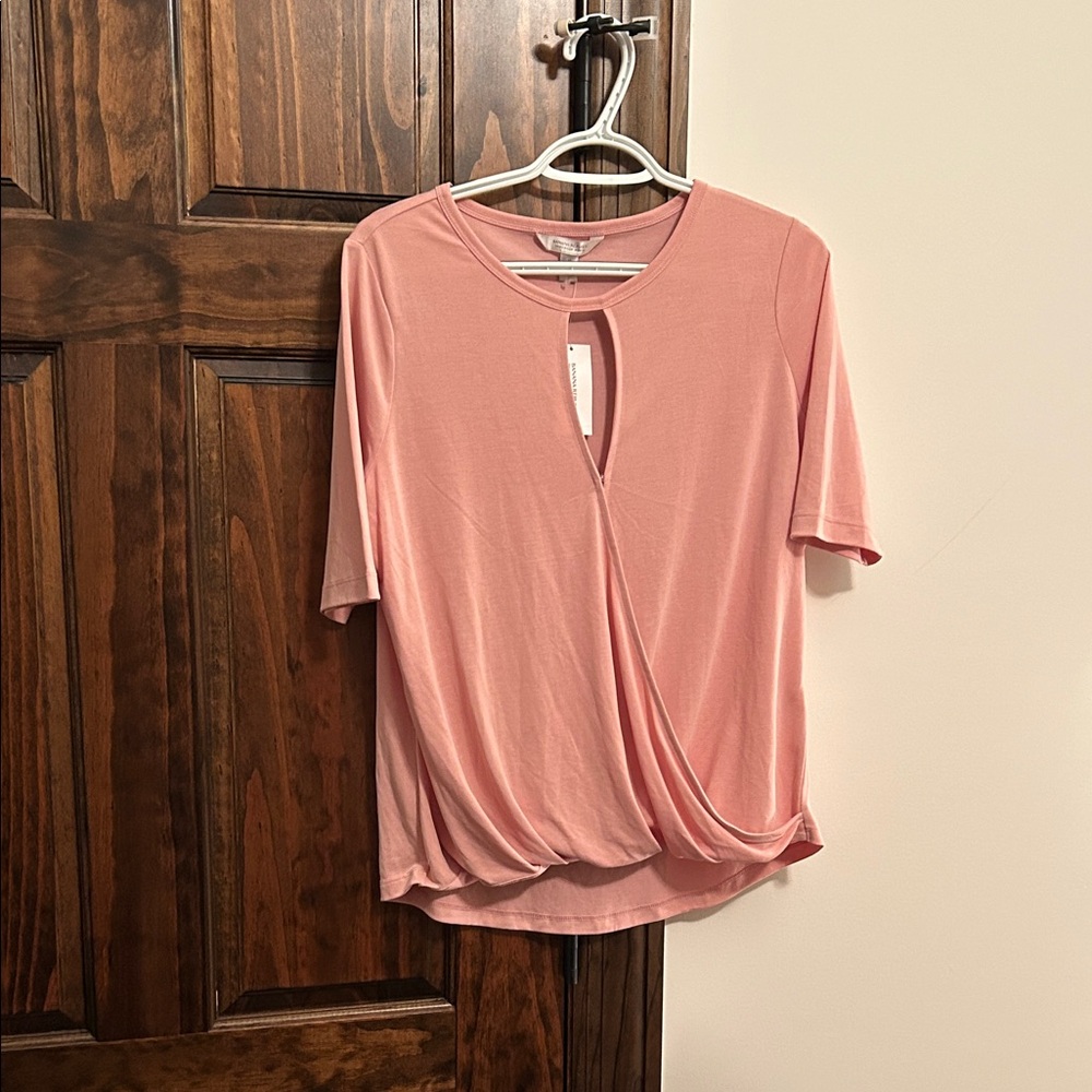 Banana Republic Blush Pink Wrap Blouse